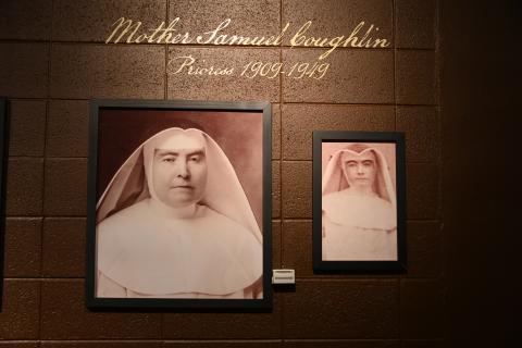 art hanging in mound building