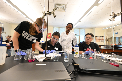 Students on lab