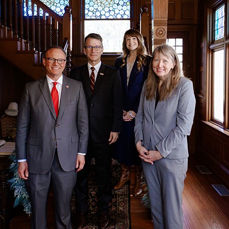 UIW Magazine with Glena Temple and three others
