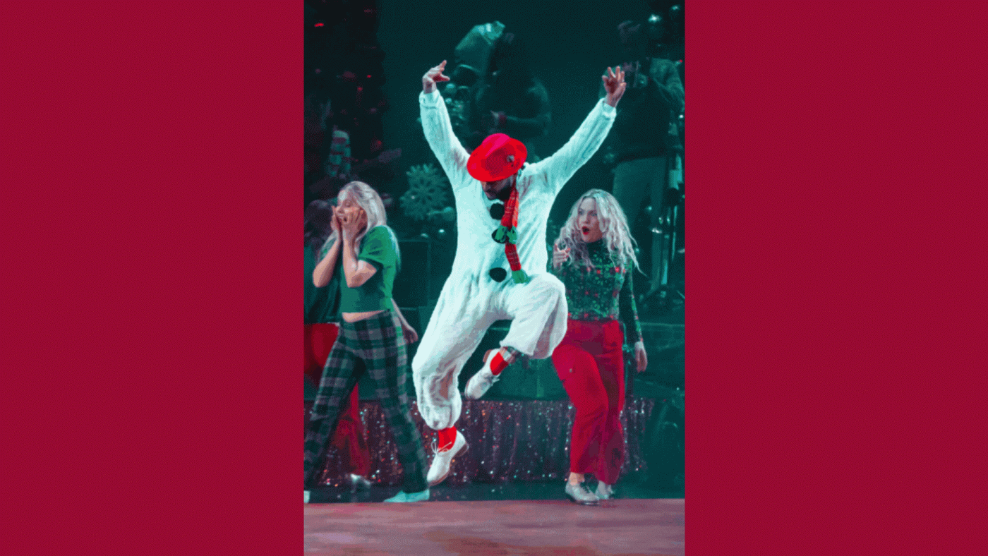 Tap Dancers in a Holiday show.