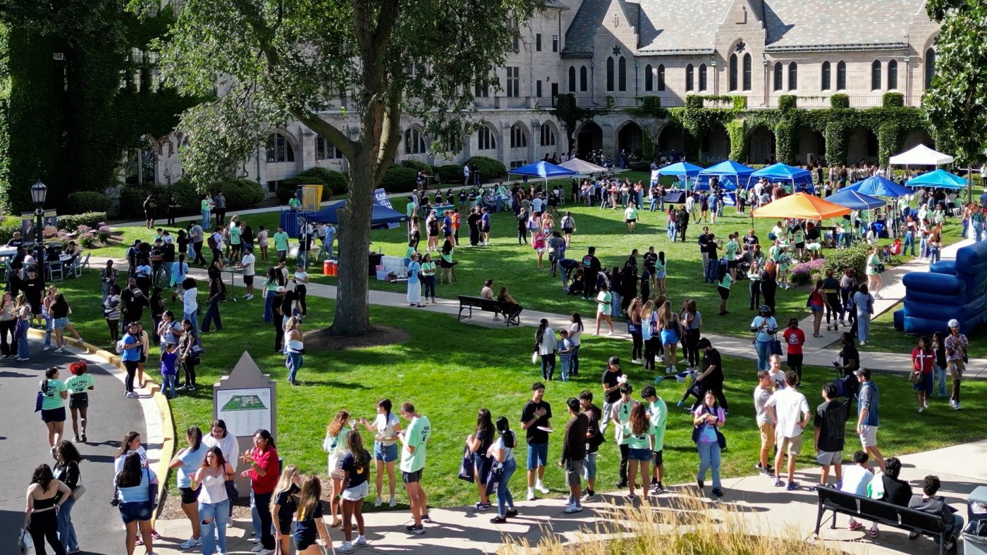 During Welcome Weekend, new students have the opportunity to get to know each other and find their place on the River Forest campus at multiple events. 
