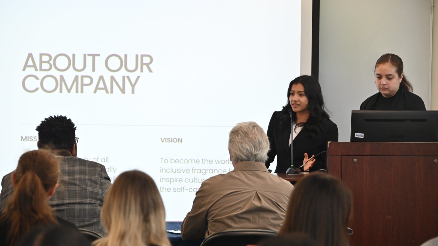 Students engaged in a Business Challenge Experience