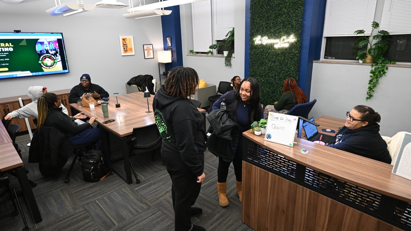 Students in the Bowman Center