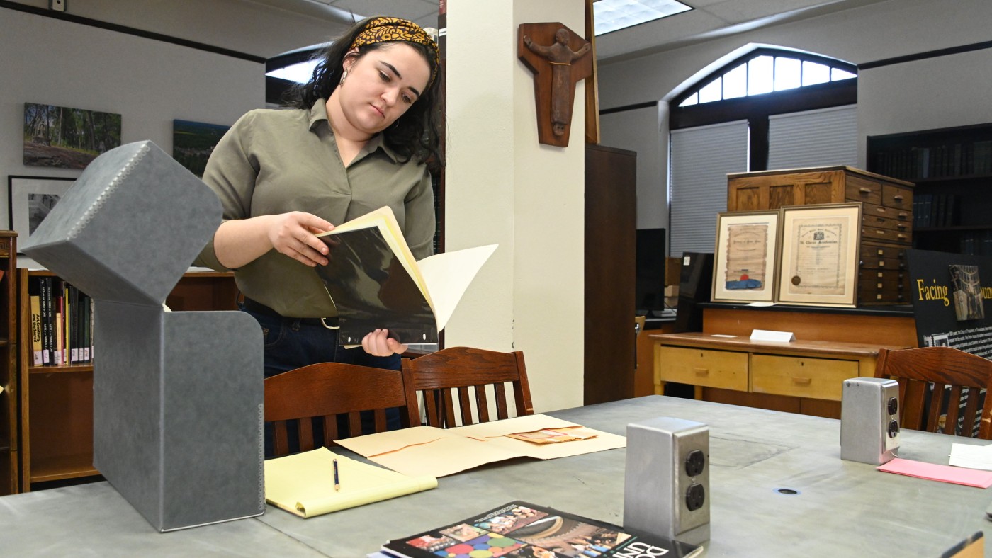 Female working in the McGreal Center