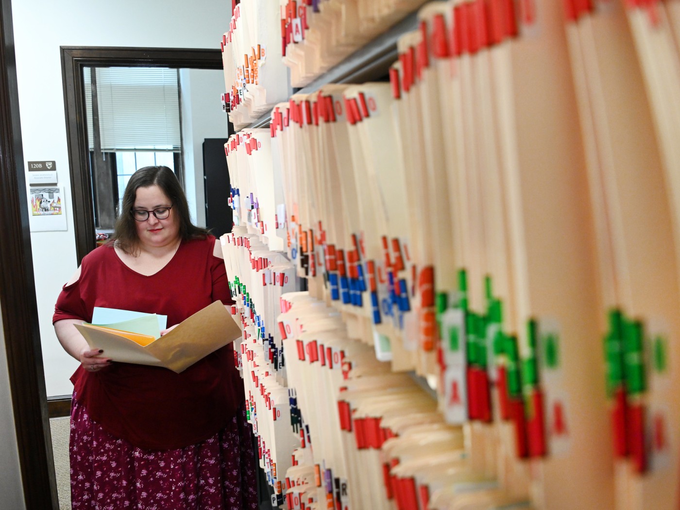 Student with multiple files