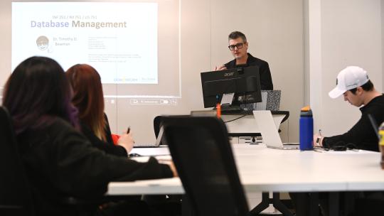 Clasroom with students