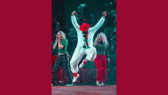 Tap Dancers in a Holiday show.